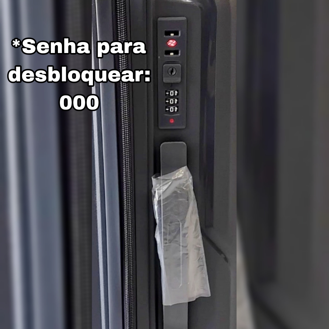 Conjunto 2 Malas de Viagem Pequena/ Cabine (Saem Rodas) Material em Polipropileno Premium foto 3