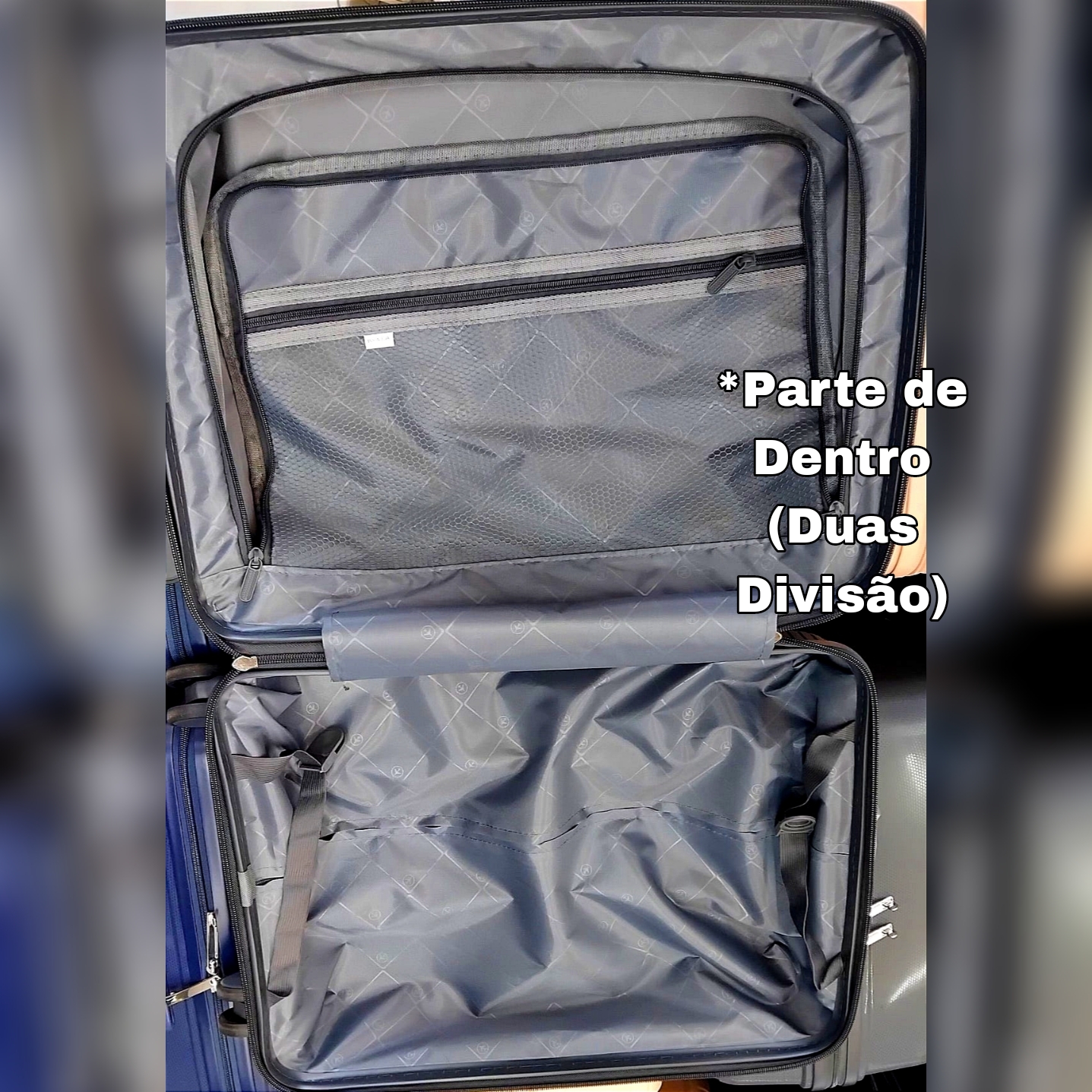 Conjunto 2 Malas de Viagem Pequena/ Cabine (Saem Rodas) Material em Polipropileno Premium foto 4