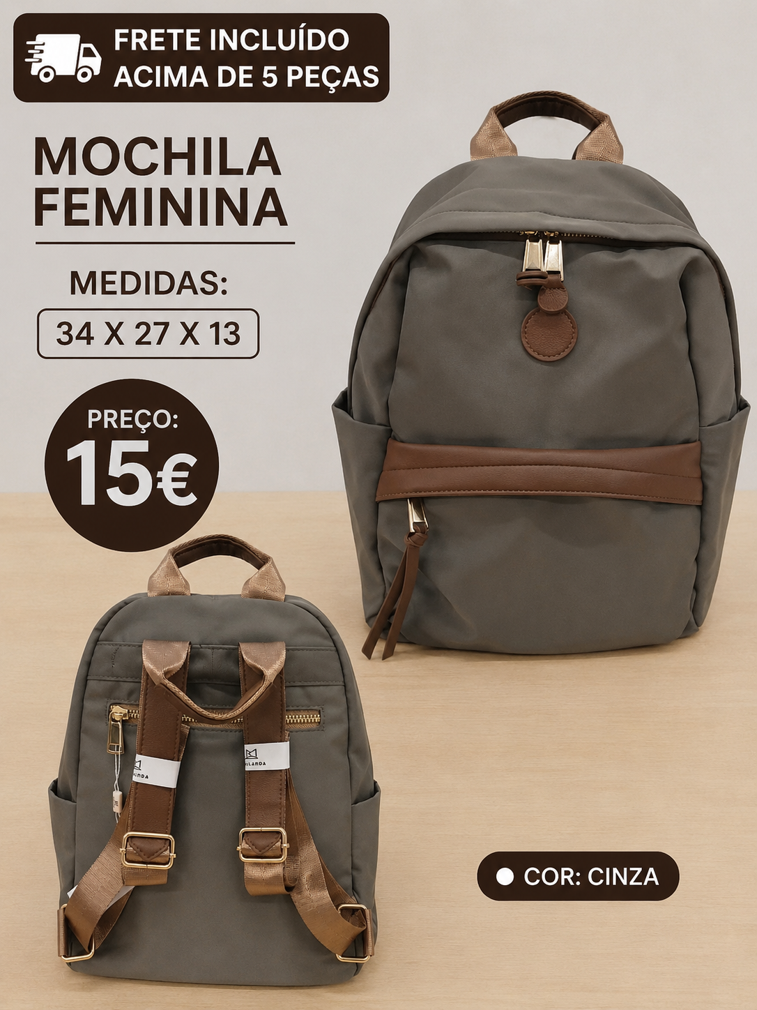 Mochila Feminina Elegante