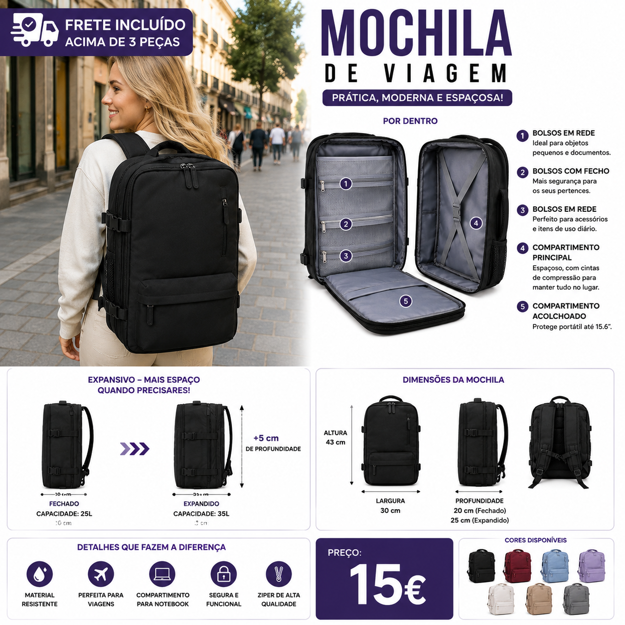 Mochila de Cabine (até 10 kg) foto 2
