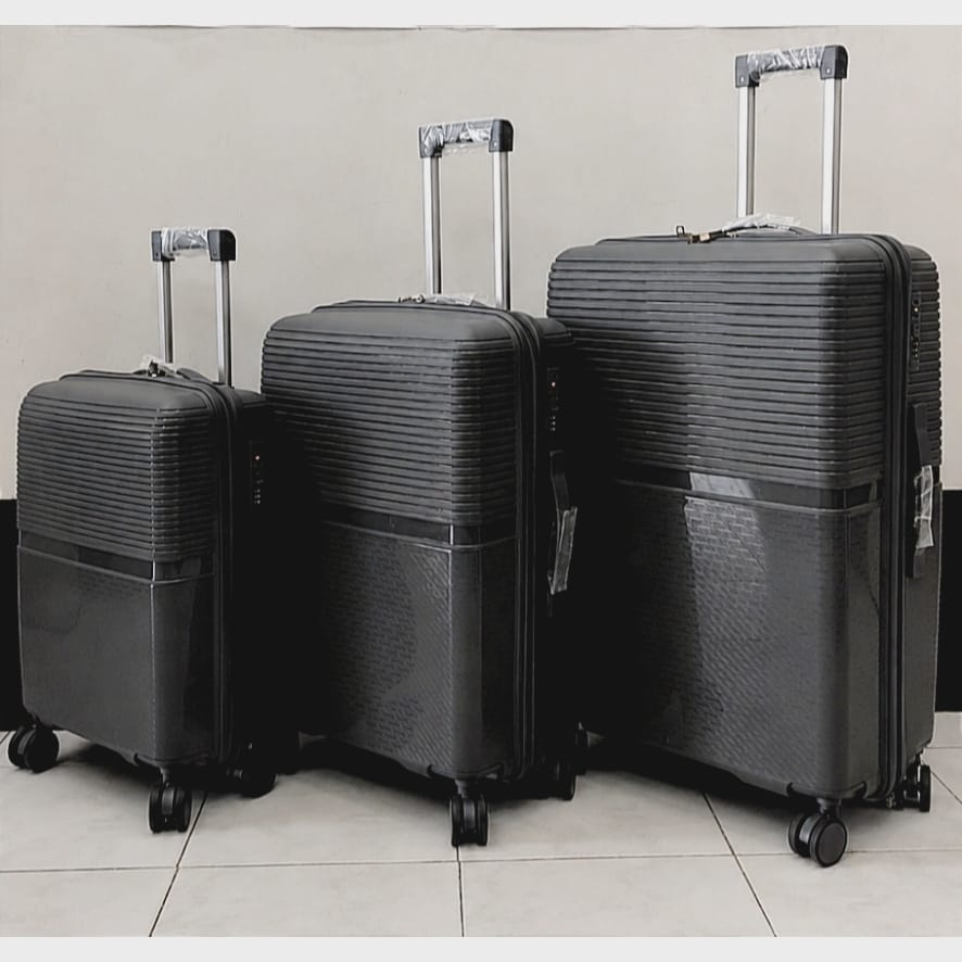 Conjunto 3 Mala de Viagem (Pequeno+Média+Grande) Material Polipropileno "cinza" PROMOÇÃO ÚLTIMAS: 85€