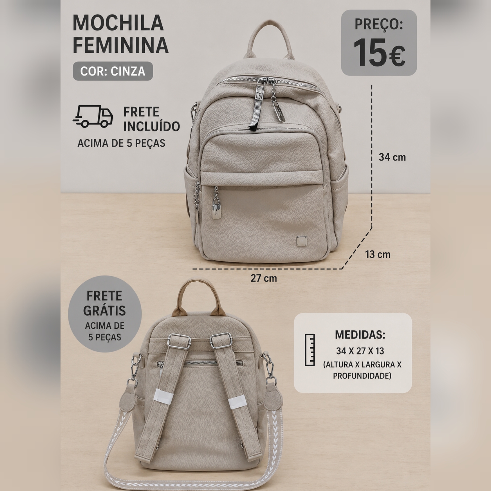 Mochilas Femininas/ Elegante