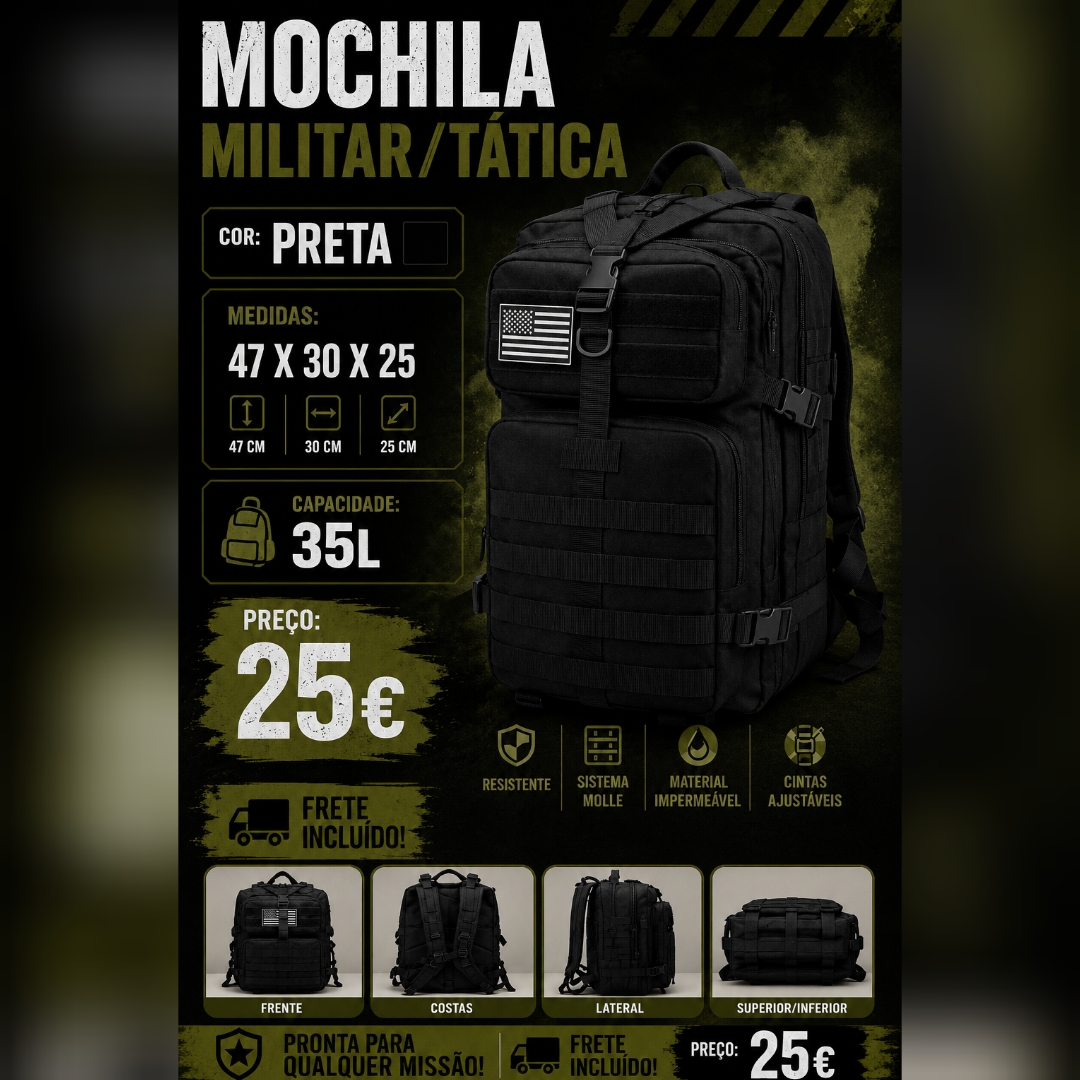 Mochilas Táticas/ Exército