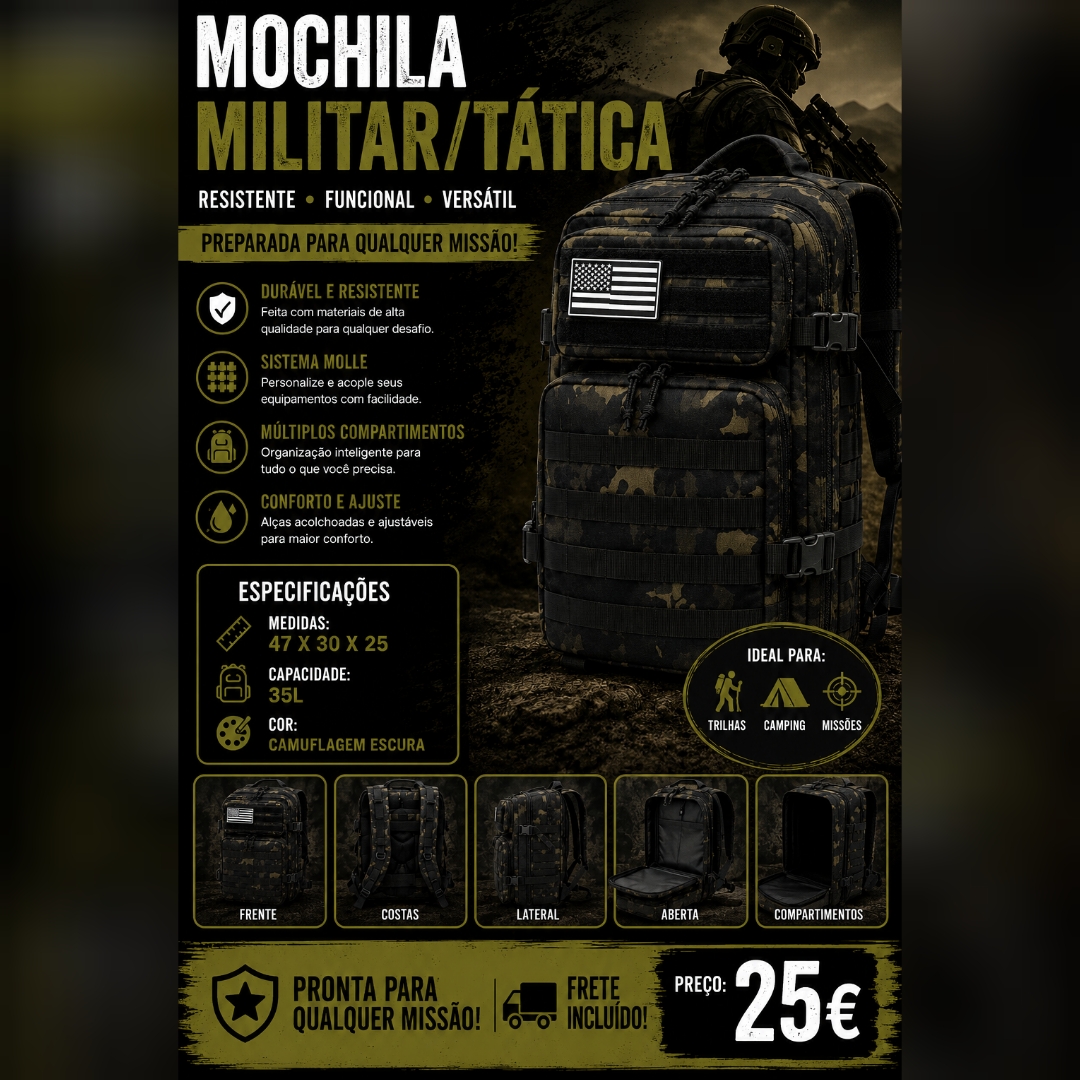 Mochilas Táticas/ Exército