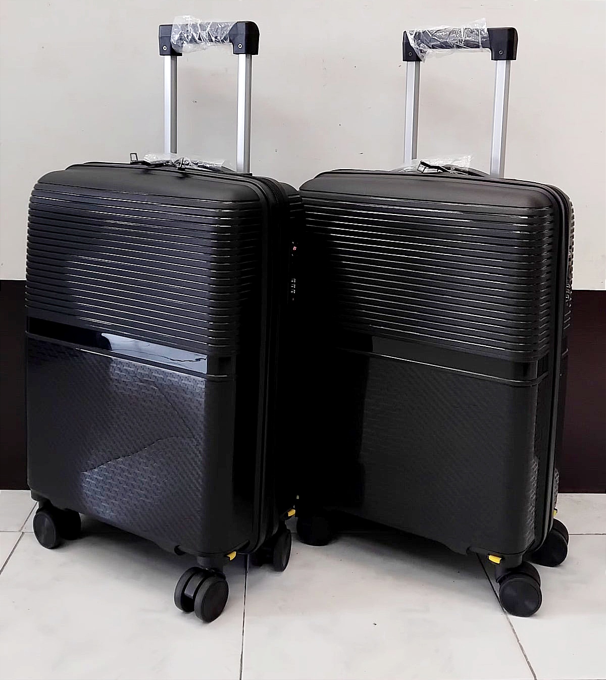 Conjunto 2 Malas de Viagem Pequena/ Cabine (Saem Rodas) Material em Polipropileno Premium foto 4