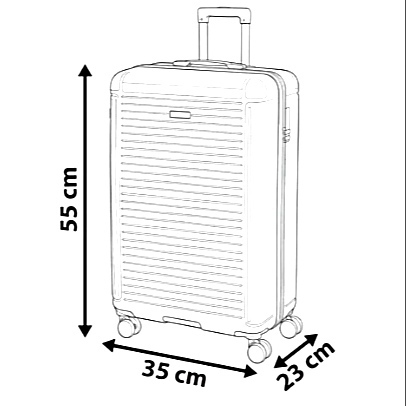 Conjunto de 2 Malas Viagem Pequena/ Cabine (Saem Rodas) Material em Polipropileno